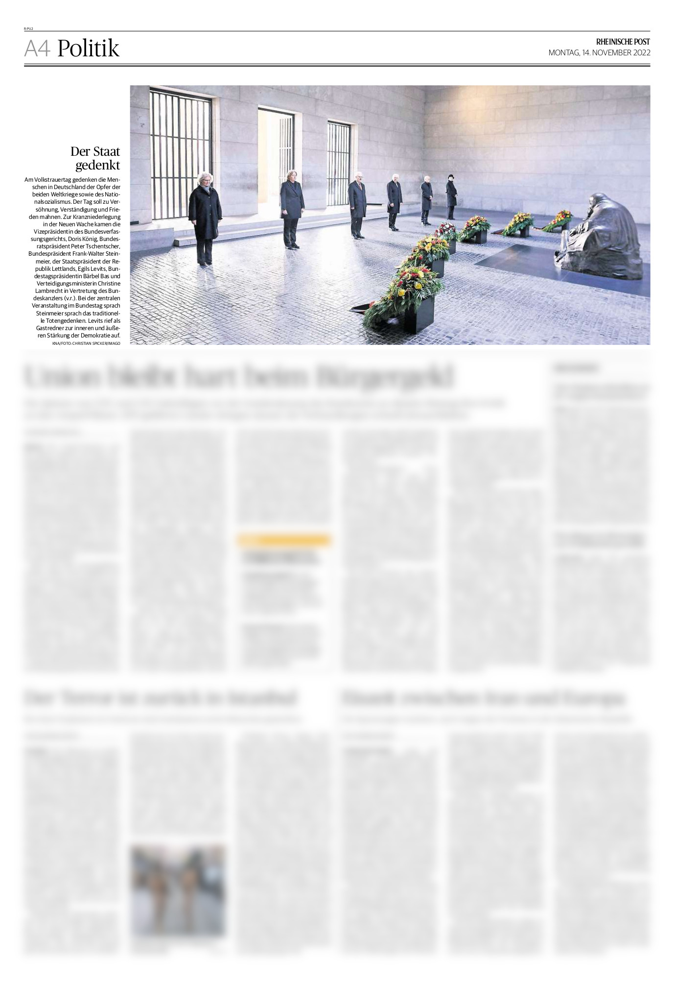 14.11.2022 Rheinische Post